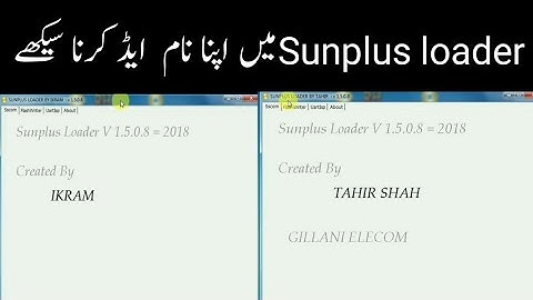 how to edit sunplus loader change by name pc and leptop