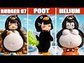 Minecraft Build: GUGUGAGA Penguin BURGERS vs POOT vs HELIUM