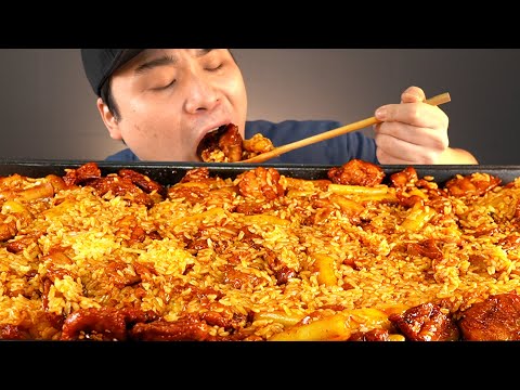 <strong>지코바에</strong> 밥을 비벼서 먹어보자! 지코바비빔밥 먹방~!! 리얼사운드 ASMR social eating Mukbang(Eating Show)