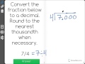 Division Concepts and Decimal Understanding