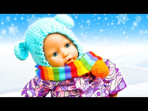 Игры одевалки для девочек - Кукла БЕБИ АНАБЕЛЬ гуляет зимой! - Сборник видео для детей с Baby Born