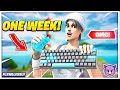 My 1 Week Progression from Controller to Keyboard & Mouse on Fortnite Battle Royale (Tips & Tricks)