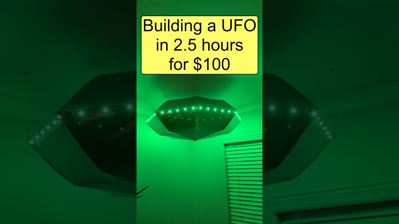 Building a UFO decoration in 2.5 hours for $100 #UFO #halloween