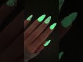 Glow in the Dark Glitter Nails / Juliana Nails #Shorts