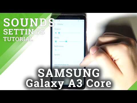 How to Find Sound Settings in SAMSUNG Galaxy A3 Core – Manage Sound Settings