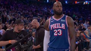 LeBron’s 76ers Debut Introduction At Madison Square Garden 👑