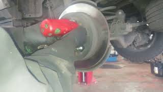 Rear brake pad replacement 2015 Toyota 4runner.