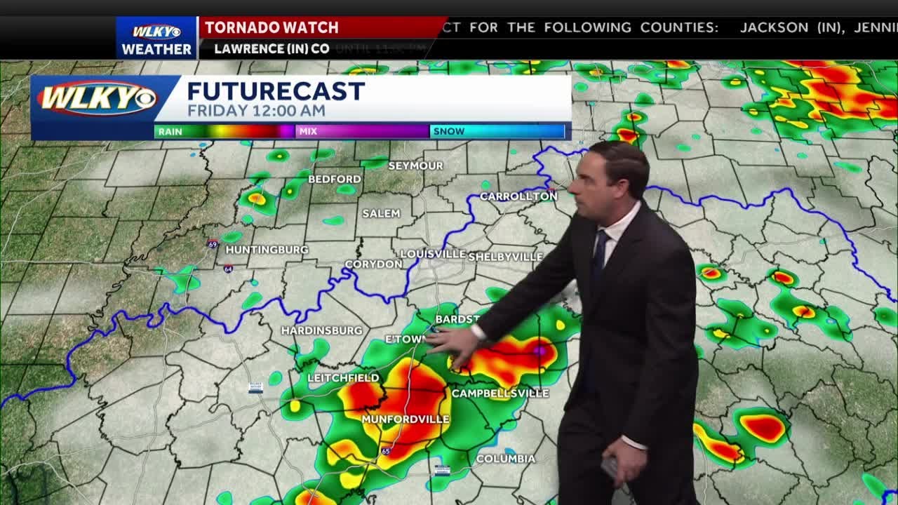 Few storms still possible overnight - YouTube
