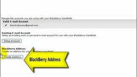 BlackBerry BIS Setup