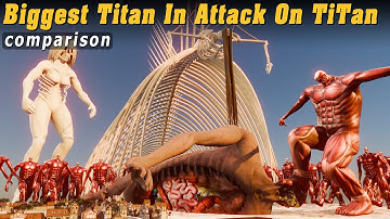 Attack On Titan Size Comparison 2024 | 3D Size Comparison