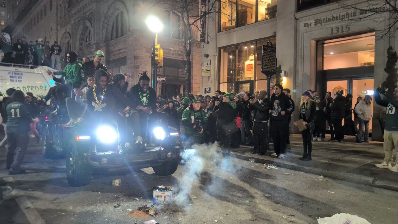 Scenes in Philadelphia after Eagles win Super Bowl LIX - YouTube