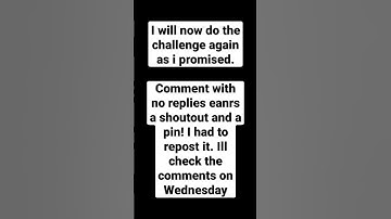 Repost | Comment with no replies earns shoutout and pin (read pinned comment for rules)