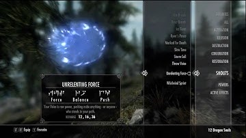 Skyrim - Unrelenting Force - Shout