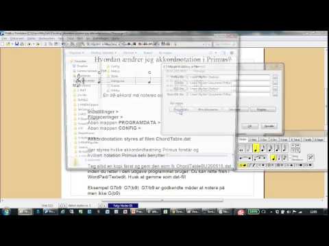 Akkordnotation i Primus