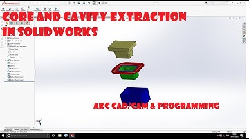 BASIC CORE AND CAVITY EXTRACTION IN SOLIDWORKS|| SOLIDWORKS MOLD TUTORIAL IN HINDI|| CAD/CAM ||