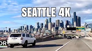 Downtown Seattle to University of Washington Driving 4k - Stadium District, Downtown, Capital Hill