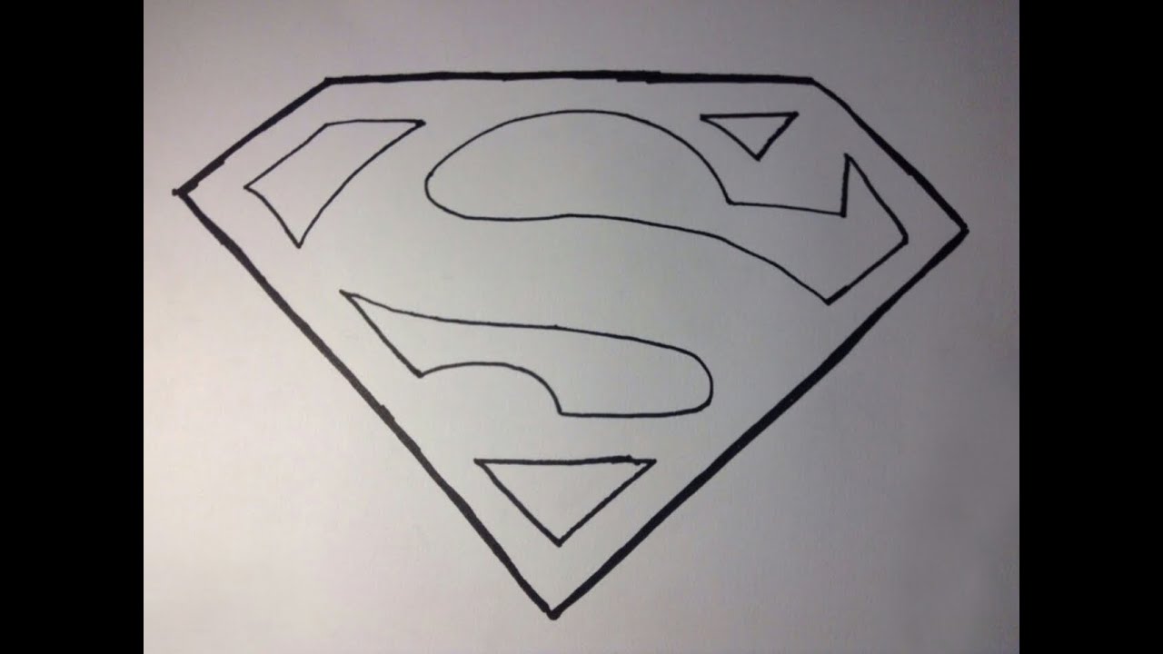 youtuber sketch how draw to YouTube Draw Logo  How To  Superman's