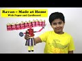 I made a RAVAN at home for this Dussehra with Paper and Cardboard Craft | रावण कैसे बनाते हैं?