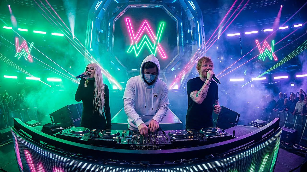 Alan Walker x Ed Sheeran x Ava Max - Electric Hearts (Romantic Festival Mix 2025)
