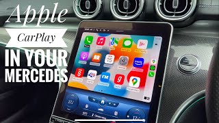 How to connect Apple CarPlay WIRELESSLY to Mercedes 2024 2023 2022 2021 models & some TIPS & TRICKS