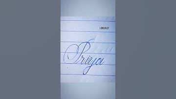 COMMENT YOUR NAME #priya  CURSIVE WRITING #viral #ad #shorts #short