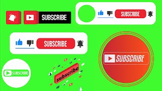 Top 10 Youtube Subscribe Buttons | subscribe green Screen Animation | Green Screen Effects 2020