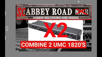 How to combine two Behringer UMC 1820 audio interfaces to use with Reaper and a mixing desk