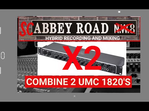 How to combine two Behringer UMC 1820 audio interfaces to use with Reaper and a mixing desk