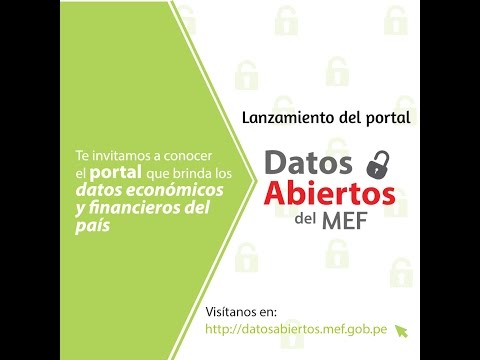 ¿Qué es el portal Datos Abiertos del MEF?