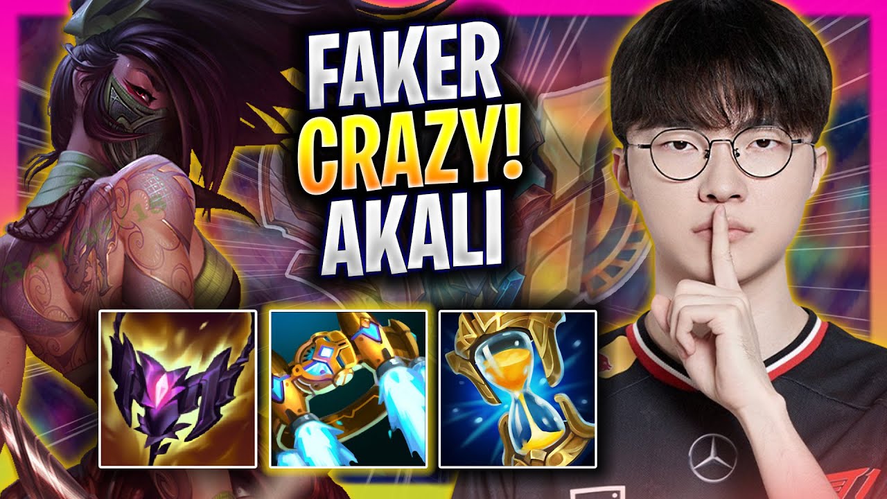 FAKER CRAZY GAME WITH AKALI! - T1 Faker Plays Akali MID vs Orianna ...
