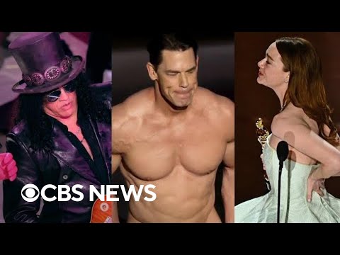 John Cena's nearly naked skit, Emma Stone's wardrobe malfunction and more 2024 Oscars highlights