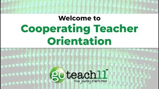 Cooperating Teacher Orientation