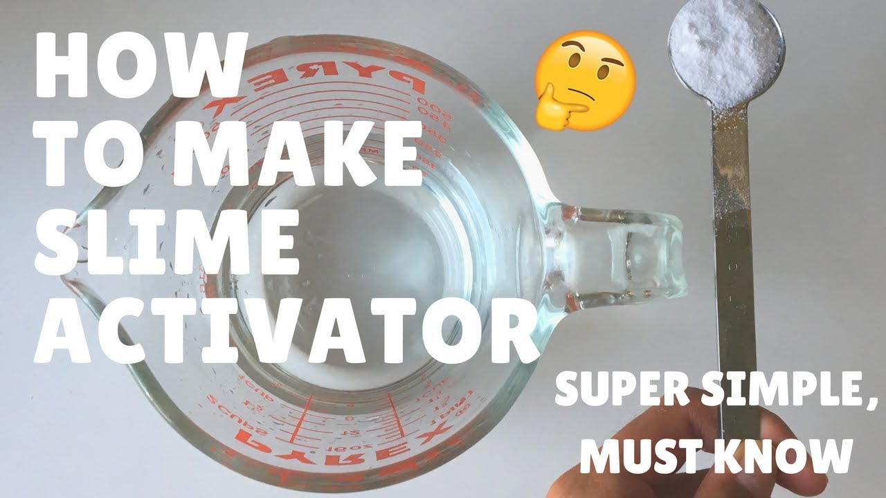 How To Make Slime Activator Borax Tutorial Youtube