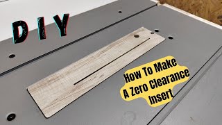 How To Make a zero clearance insert for a table saw from out of laminate || DIY Zero Clerance INSERT