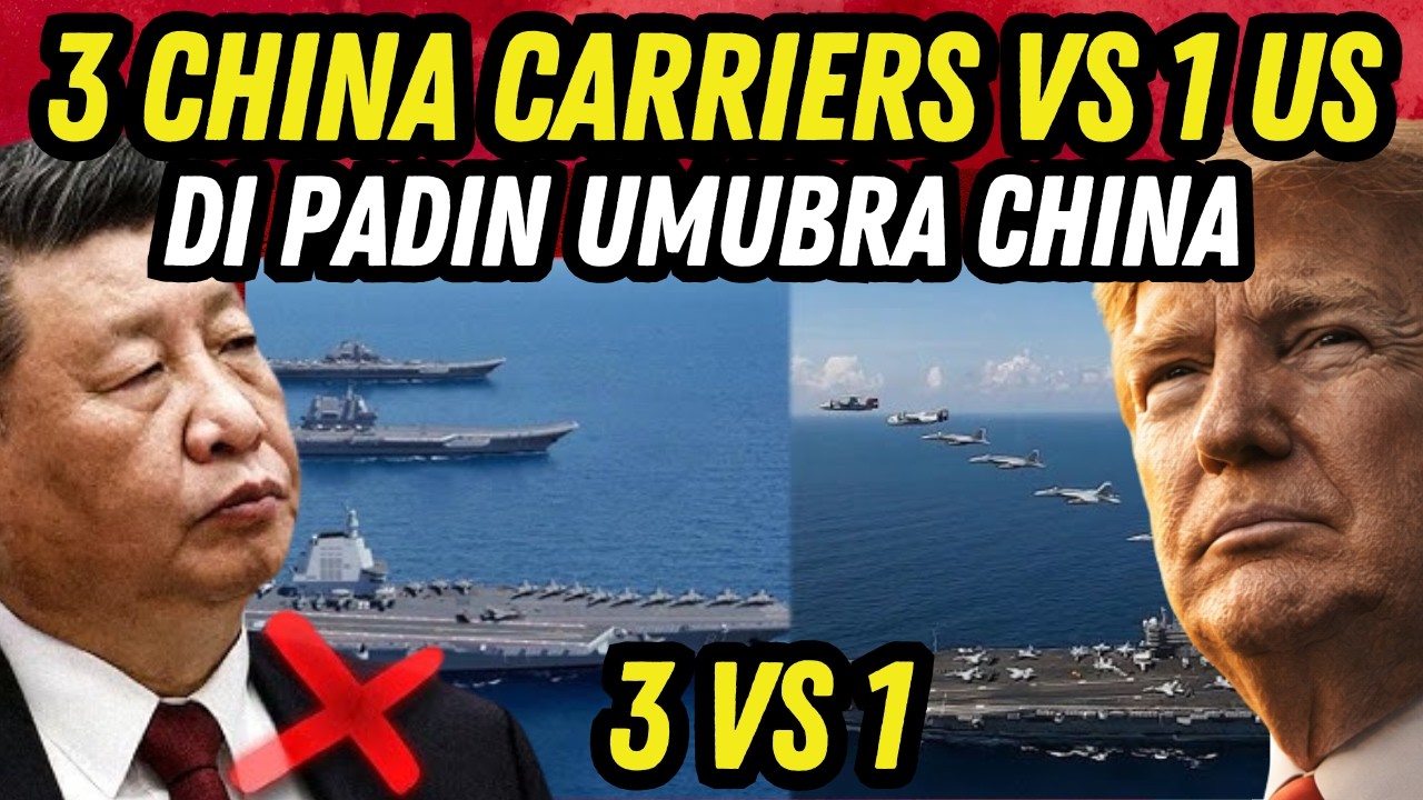 3 Carriers ng CHINA KAHIT PAGSAMA SAMAHIN hindi PADIN MANANALO sa NAGIISANG U.S. Nimitz!