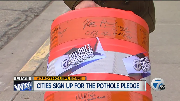 Mayors taking the pothole pledge