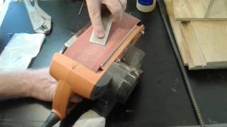 Chisel sharpening demonstration part 1