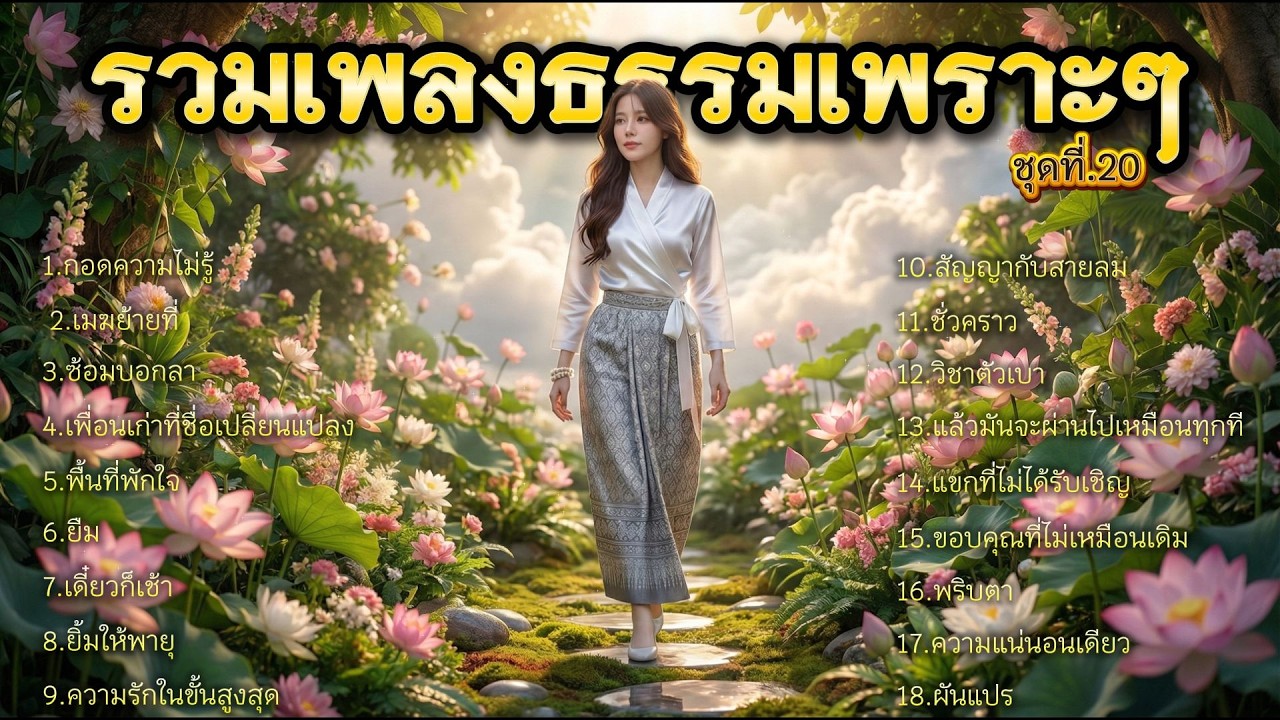 รวมเพลงธรรมเพราะๆ  ชุดที่.20 ความไม่แน่นอน คือ เพื่อนแท้ /ฟังก่อนนอนหลับสบาย จิตใจสงบ