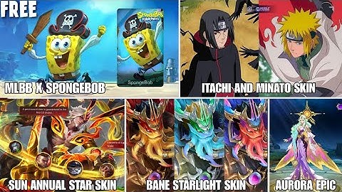 MLBB x SpongeBob Collaboration?! | New Skins Survey, Bane Starlight & Aurora Epic Skin Update🔥