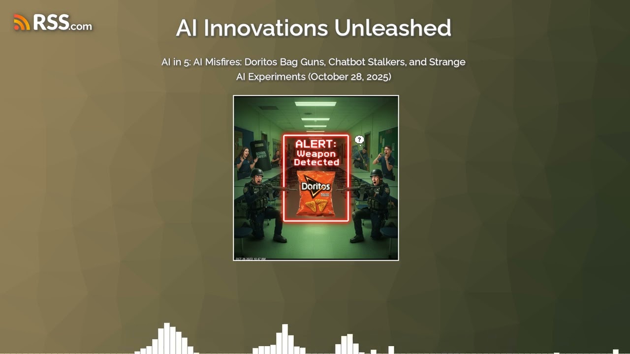 AI in 5: AI Misfires: Doritos Bag Guns, Chatbot Stalkers, and Strange AI Experiments...