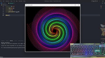 ASMR Programming - Coding a Rainbow with python - No Talking