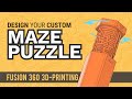 Design your custom maze puzzle box in Fusion 360