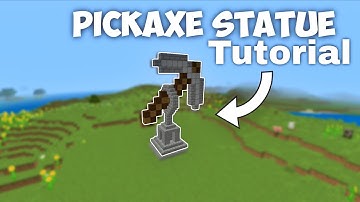 Minecraft Pickaxe Statue Tutorial 1.21 - How to Build a Pickaxe Statue in Minecraft