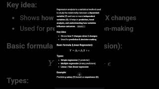 Statistics Simplified: Regression 📈#RegressionAnalysis #Statistics #DataScience #Biostatistics #SPSS