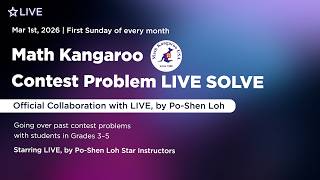 LIVE Math Solve with Math Kangaroo- Levels 3-5