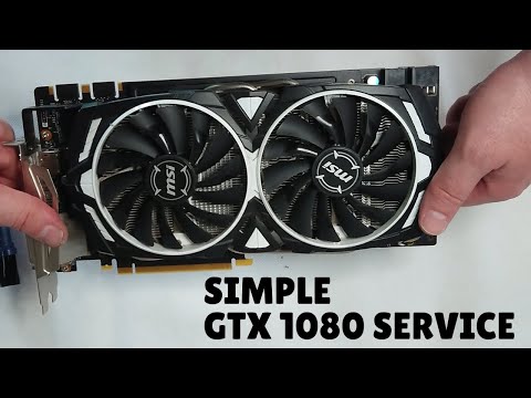 How to clean and service a graphics card - GTX 1080 service - YouTube