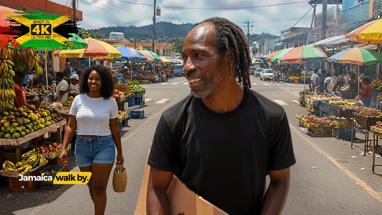 ✓What South Camp Road and Camp Road In Jamaica 🇯🇲 Looks Like Walking In 2025 HDR 4k
