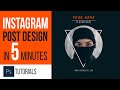 How to Design Instagram Post in 3 minutes Photoshop Tutorials CCGD