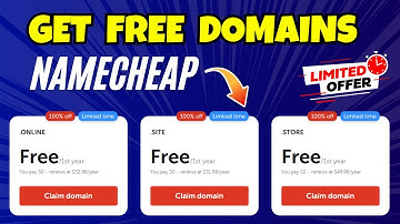 How To Get NameCheap Free Domain | FREE DOMAINS (.Online .Site .Store)✅