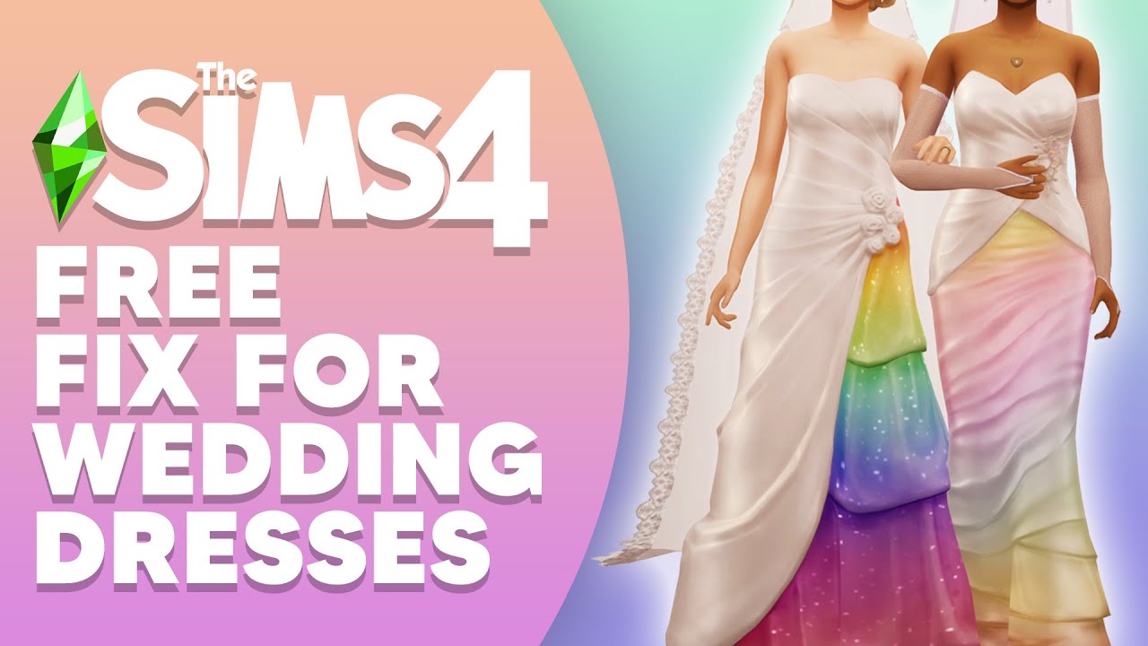 FREE Fix For The Rainbow Wedding Dresses 🌈 - YouTube